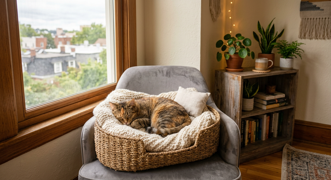 Small Space, Big Comfort: How to Create a Cozy Cat Nap Spot in a Tiny Apartment