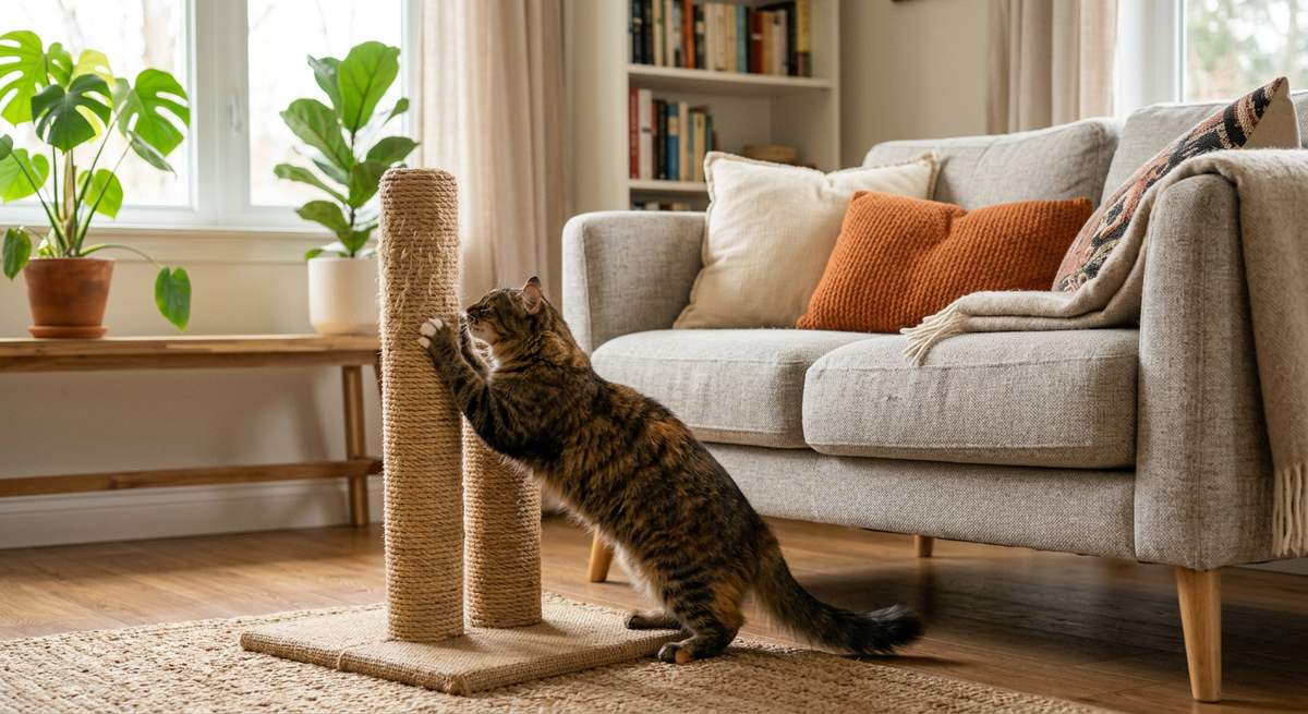 Why Does Your Cat Scratch the Sofa? How to Redirect Scratching Behavior