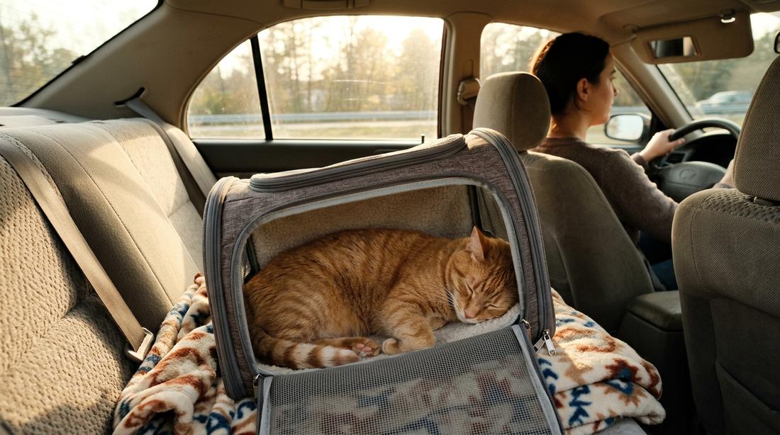 How to Make a Long Car Ride More Comfortable for Your Cat