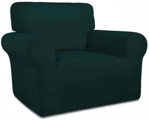 PureFit Super Stretch Chair Covers Fleece Couch Covers for Sofa Deep Teal | 1-Piece Spandex Couch Cover Soft Couch Protector, Sofa Cover Washable with Non Skid Foam and Elastic Bottom for Kids, Dogs - Image 8