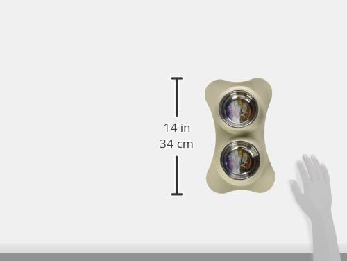 Loving Pets Bone Shaped Flex Diner for Dogs, Biscuit, Small - Image 2