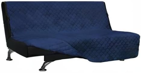 Easy-Going Reversible Couch Cover, Large Futon Sofa, Navy/Navy | Machine Washable Slipcover For Dogs, Water Resistant Furniture Mat For Living Room, Non-Slip Sofa Cover, Pet Friendly - Image 9