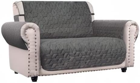 Ameritex Loveseat Cover Water-Resistant Quilted Furniture Protector with Back Nonslip Paws Slipcover for Dogs, Kids, Pets Loveseat Slipcover Stay in Place for Leather (Green, 46'') - Image 10