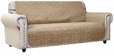 Ameritex Couch Sofa Slipcover 100% Waterproof Nonslip Quilted Furniture Protector Slipcover for Dogs, Children, Pets Sofa Slipcover Machine Washable (Sand, 68'') - Image 7