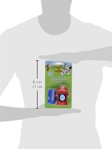 Bags on Board Fire Hydrant Style Dog Waste Bag Dispenser with 30 Refill Bags - Image 5