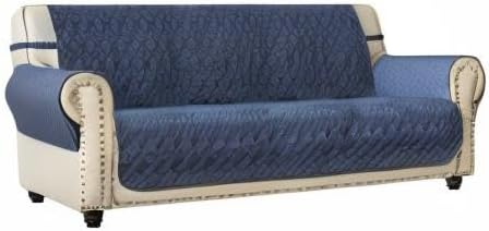 Ameritex Couch Sofa Slipcover 100% Waterproof Nonslip Quilted Furniture Protector Slipcover for Dogs, Children, Pets Sofa Slipcover Machine Washable (Blue, 78") - Image 8