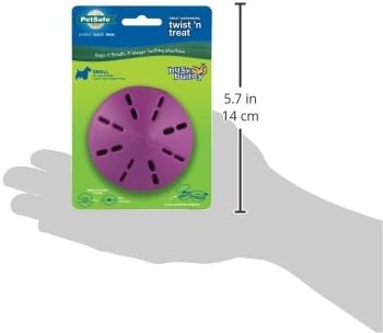 PetSafe Busy Buddy Twist 'n Treat Dispensing Dog Toy, Small | Twist Halves Apart for Quick Treats or Closer for a Challenge, Patented Treat Meter, Top-Rack Dishwasher Safe - Image 3