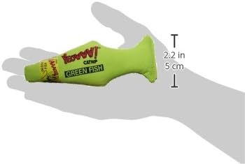 Yeowww Green Fish Catnip Toy - Image 2