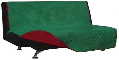 Easy-Going Reversible Couch Cover, Large Futon Sofa, Green/Christmas Red | Machine Washable Slipcover For Dogs, Water Resistant Furniture Mat For Living Room, Non-Slip Sofa Cover, Pet Friendly - Image 8