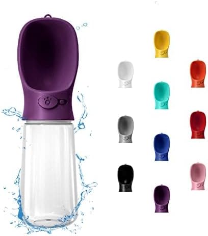 WePet Portable Dog Water Bottle, 19 OZ, Leak Proof Puppy Water Dispenser with Drinking Feeder for Pets Outdoor Walking, Hiking, Travel, Food Grade Plastic by WePet