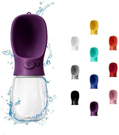 WePet Portable Dog Water Bottle, 12 OZ, Leak Proof Puppy Water Dispenser with Drinking Feeder for Pets Outdoor Walking, Hiking, Travel, Food Grade Plastic by WePet
