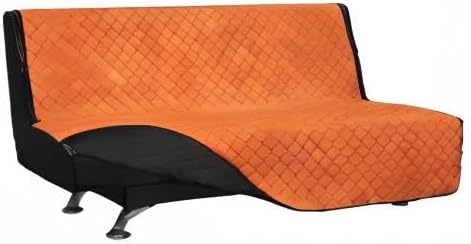 Easy-Going Reversible Couch Cover, Large Futon Sofa, Orange/Black | Machine Washable Slipcover For Dogs, Water Resistant Furniture Mat For Living Room, Non-Slip Sofa Cover, Pet Friendly - Image 8