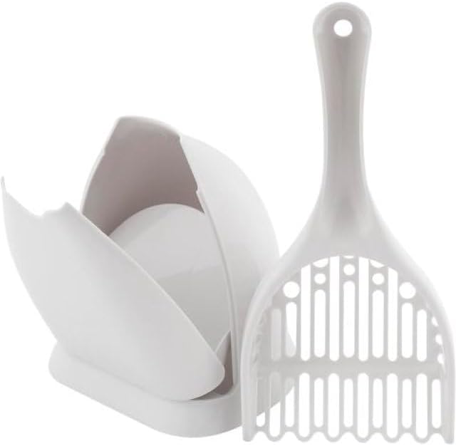 Petmate Scoop N' Hide Cat Litter Scoop, White | with Discreet Litter Scoops Holder - Image 5