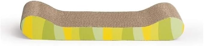 Catit Style Scratcher with Catnip - Jungle-Stripe Lounge - Image 2