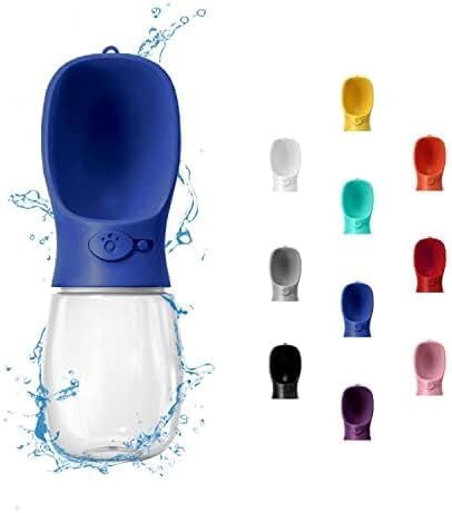WePet Portable Dog Water Bottle, 19 OZ, Leak Proof Puppy Water Dispenser with Drinking Feeder for Pets Outdoor Walking, Hiking, Travel, Food Grade Plastic by WePet