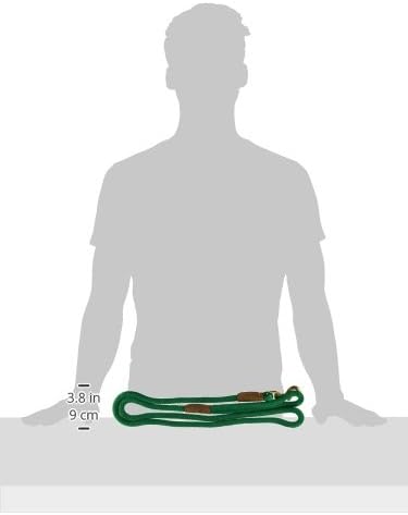 Mendota Pet Snap Leash - British-Style Braided Dog Lead, Made in The USA - Kelly Green, 1/2 in x 6 ft - for Large Breeds - Image 3