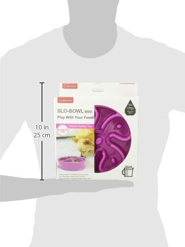 Outward Hound Fun Feeder Slo Bowl – Medium 2‑Cup Capacity,Slow Feeding,Small to Medium Dogs & Cats,Non-Slip,Purple,Flower Pattern,(Pack of 12) - Image 9