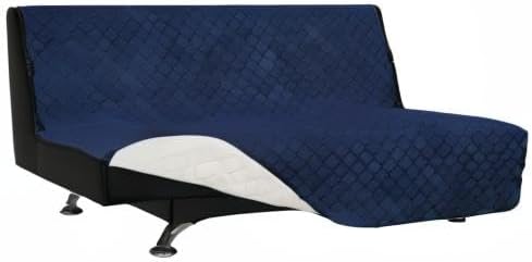 Easy-Going Reversible Couch Cover, Large Futon Sofa, Navy/Ivory | Machine Washable Slipcover For Dogs, Water Resistant Furniture Mat For Living Room, Non-Slip Sofa Cover, Pet Friendly - Image 9