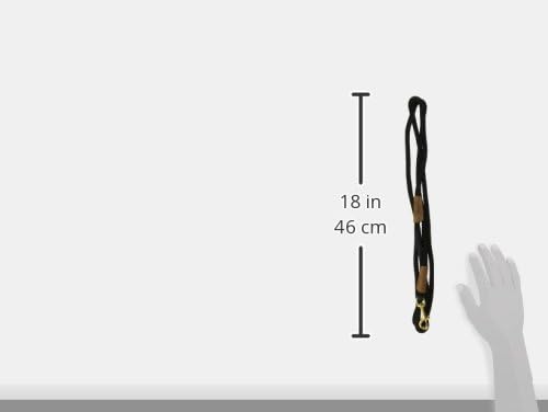 Mendota Pet Snap Leash - British-Style Braided Dog Lead, Made in The USA - Black, 3/8 in x 6 ft - for Small/Medium Breeds - Image 3