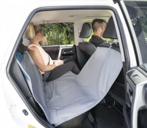Kurgo Rover Extended Hammock Seat Cover, Charcoal, 63" Wide | Protects Seats from Muddy Paws & Pet Hair, Water & Stain Resistant, Secure Fit, Extended Width For SUVs & Trucks - Image 4