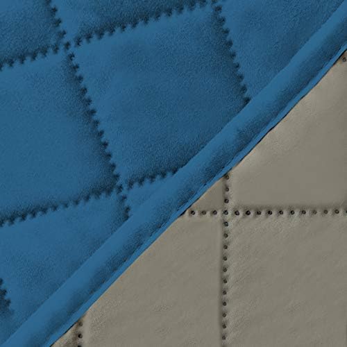 Easy-Going Reversible Couch Cover, 4 Seater Sofa, Peacockblue/Beige | XX-Large Sofa, Washable Slipcover For Dogs, Water Resistant Mat, Living Room, Non-Slip Sofa Cover, Pet Friendly - Image 6