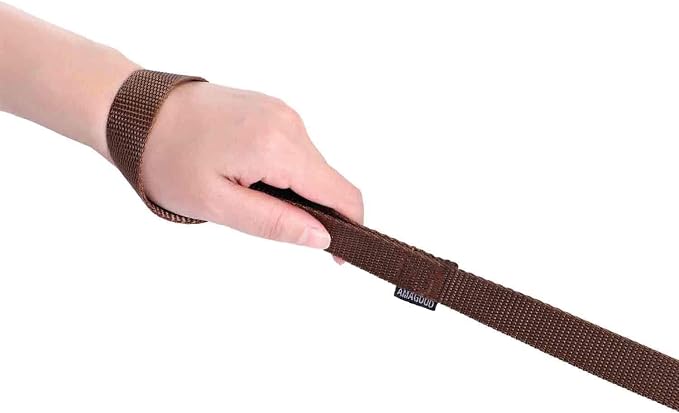 AMAGOOD 6 FT Cat Leash, Strong and Durable Traditional Style Leash with Easy to Use Collar Hook,Cat Lead Great for Cats (3/8 in x 6 ft(Pack of 1), Brown) - Image 2