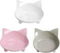 Cat Food Bowls, Non-Slip Shallow Wide Whisker Friendly Dishes for Indoor | Food Grade Safe Feeding Bowls for Kittens, Puppies & Rabbits, Easy to Clean, Relieves Whisker Fatigue, Ideal for Food & Water by Skrtuan