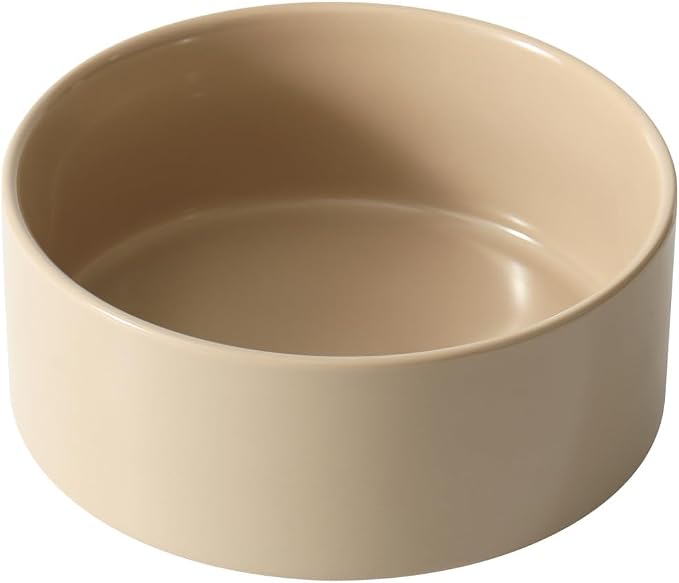 Havniva Ceramic Dog Bowls, Dog Food and Water Bowl Set, Dog Water Bowl | 7.3” Ceramic Dog Food Bowls with Non-Slip Rubber Base, Large Capacity, Dog Feeding Bowls for Medium Dogs by Havniva