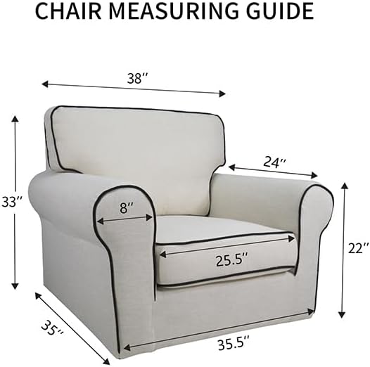 PureFit Reversible Chair Sofa Cover Dog Couch Covers for Sofa, 25.5 in | Light Gray/Light Gray, Water Resistant Couch Protector, Washable Pet Couch Cover with Non Slip and Elastic Straps For Kids - Image 6