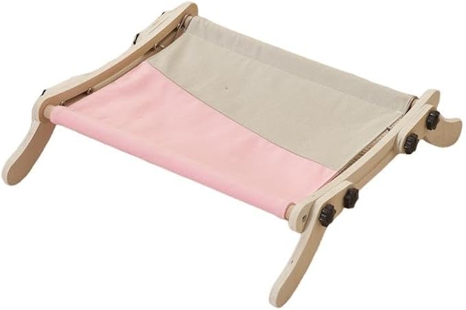 Cat Window Perch, No Screws Easy to Adjust & Assemble, Adjust Wooden Seat for Kitten Bedside Windowsill, Wooden Cats Furniture by Curtainboro