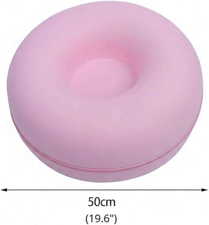 Cat Cave, Cat Tunnel Bed, Premium Cave Donut Tunnel Bed Set with Interactive Soft Cat Toys, Donut Design - Ideal Houses for Indoor by Luniko Shop (Pink) - Image 4