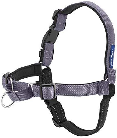 PetSafe Easy Walk Deluxe Dog Harness, No Pull Dog Harness – Perfect for Leash & Harness Training – Stops Pets from Pulling and Choking on Walks – Medium, Steel - Image 4