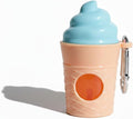 Ice Cream Dog Bag Dispenser | One Clip Doggie Poop Bag Holder | Bags Waste Container for Leash for Small Medium Large All Size Dogs | Cute and Fun Design | 15 Bags Included | Blue Color by JewelrybyHao