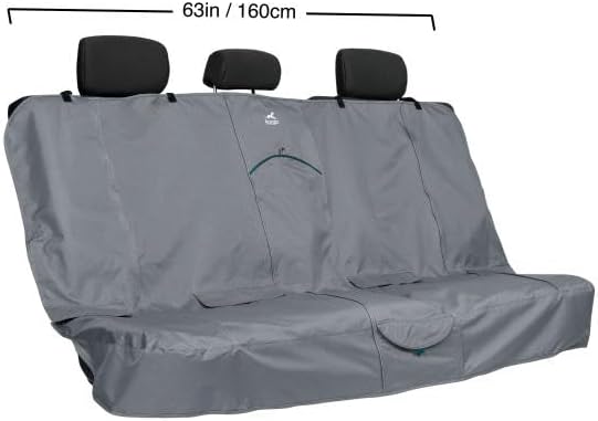 Kurgo Rover Extended Bench Seat Cover, Charcoal, 63" Wide | Protects Bench Seats from Muddy Paws & Pet Hair, Waterproof, Stain Resistant, Secure Fit, Extended Width for SUVs & Trucks - Image 6