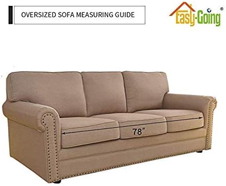 Easy-Going Reversible Couch Cover, 3 Cushion Sofa, X-Large, Blue/Ivory | Machine Washable Slipcover For Dogs, Water Resistant Furniture Mat For Living Room, Non-Slip Sofa Cover, Pet Friendly - Image 8