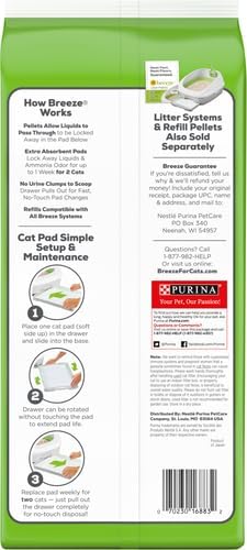 Purina Tidy Cats Cat Litter Breeze Pads Refill Pack Multi Cat Litter Pads - 8 ct. Bag (Pack of 2) - Image 3