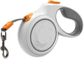 16.4 FT Heavy Duty Retractable Dog Leash for Dogs Up to 110 lbs, Strong Nylon Tape, 360° Tangle-Free Outlet, One-Handed Brake & Lock, Stainless Steel Spring, Comfortable Grip by Shalyrosen