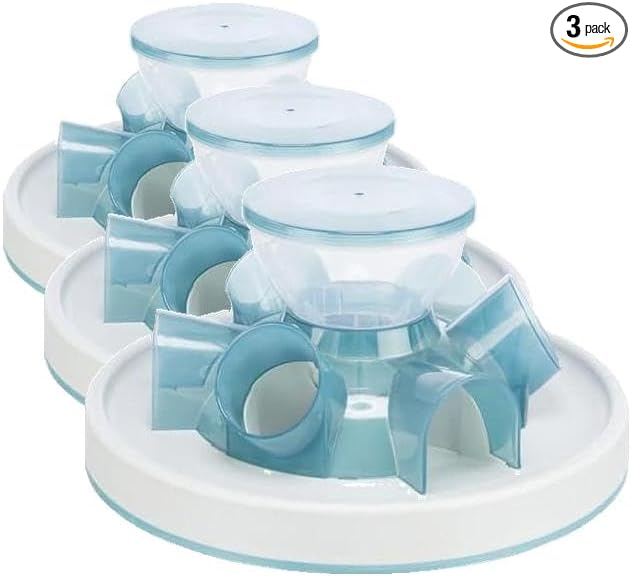 TRIXIE Tunnel Slow Feeder for Cats and Dogs, Interactive Cat Toy, Pet Food Dispenser, Treat Dispenser (Pack of 3) by TRIXIE