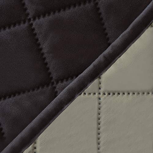 Easy-Going 4 Seater Sofa Slipcover Reversible Sofa Cover Water Resistant Couch Cover with Foam Sticks Elastic Straps Furniture Protector for Pets Children Dog Cat (XX-Large, Chocolate/Beige) | XX-Large Sofa, Washable Slipcover For Dogs, Water Resistant... - Image 6