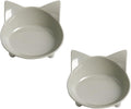 Kitten Food Bowls 2 Pack, Non-Slip Shallow Dishes for Small Pets & Rabbits | Food Grade Safe Pet Bowl Set for Kittens, Puppies & Rabbits, Easy Clean, Relieves Whisker Fatigue, Ideal for Cat Food & Water by Skrtuan