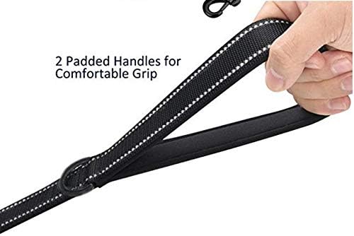 Heavy Duty Dog Leash - 2 Handles by Padded Traffic Handle for Extra Control, 6foot Long - Perfect for Medium to Large Dogs (6 ft, Bright Green) - Image 5