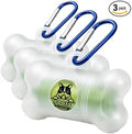 Pogi's Dog Poop Bag Dispenser with Metal Carabiner Clip - Includes 15 Pogi's Poop Bags for Dogs (Pack of 3) by PogisPetSupplies