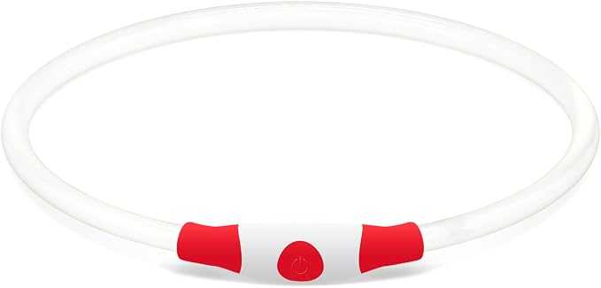 Led Dog Collar, BSEEN USB Rechargeable Flash Dog Necklace Light, Pet Safety Collar Makes Your Beloved Dogs Be Seen at Night for Small Medium Large Dogs(Red) - Image 7