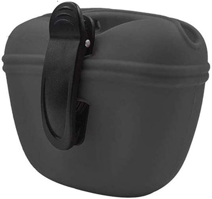 RoyalCare Silicone Dog Treat Pouch-Small Training Bag-Portable Dog Treat Bag for Leash with Magnetic Closure and Waist Clip[US Design Patent] by RoyalCare