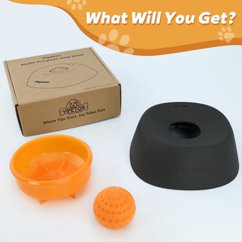 Yipetor Dog Lick Bowl, Rolled Ball-in Slow Feeder Enrichment Puzzle Toys | 3/4 Cups Bone Broth, Yogurt, Liquid Treats Lick, BPA-Free & Dishwasher Safe for Dogs Dietary Supplement or Post-op Nutrition - Image 8