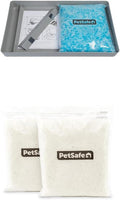 Bundle of PetSafe ScoopFree Reusable Tray with Crystal Litter - Durable Plastic Litter Insert - Fast-Acting Odor Control - Easy to Clean - Self-Cleaning Litter Box Compatible + PetSafe ScoopFree Premi by PetSafe