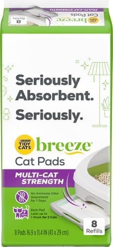 Purina Tidy Cats Cat Litter Breeze Pads Refill Pack Multi Cat Litter Pads - 8 ct. Bag (Pack of 2) - Image 2