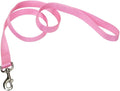 Coastal Pet Single-Ply Dog Leash - Sturdy Pet Leash - Comfortable & Stylish - Resists Fraying - Vibrant & Fade-Resistant Color - Pink Bright, 1" x 6' by CoastalPet