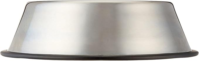 Amazon Basics Stainless Steel Non-Skid Dog Bowl, Dishwasher Safe, Rust Resistant, Single - Image 3