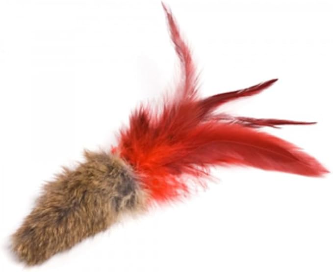 GoCat Da Fur Thing Cat Toy, Rabbit Fur and Feather Toy Stuffed with Catnip - Image 6